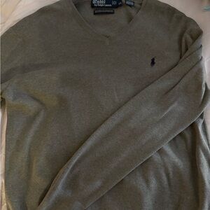 Polo by Ralph Lauren Woman’s  V-Neck Sweater in Gray